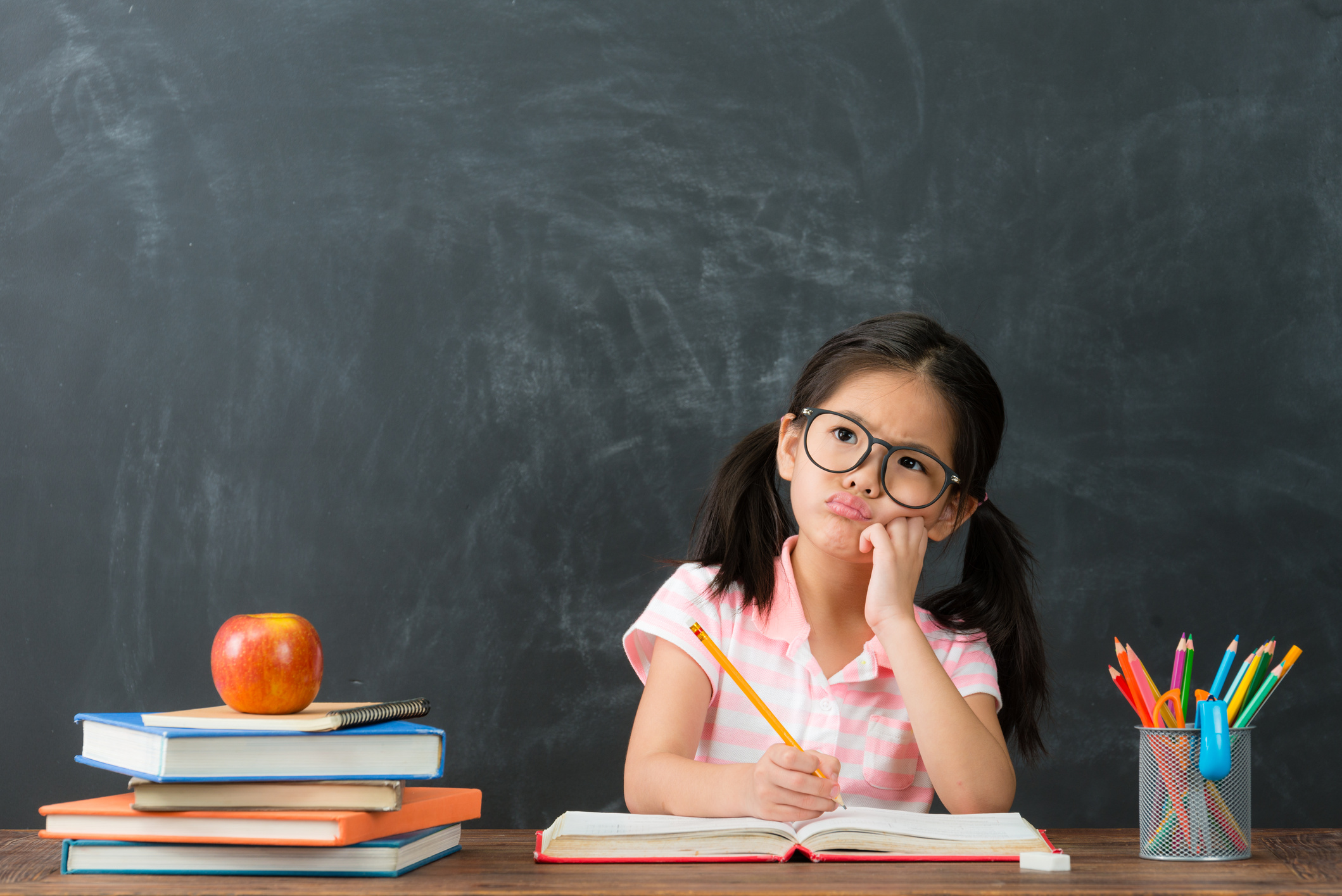 Kid Writing Homework
